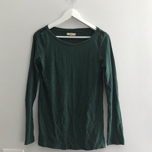 Madewell dark green shirt
